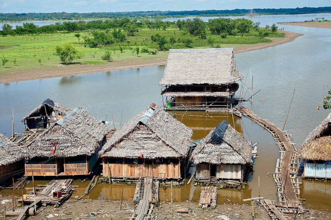 Amazonian huts,Peru