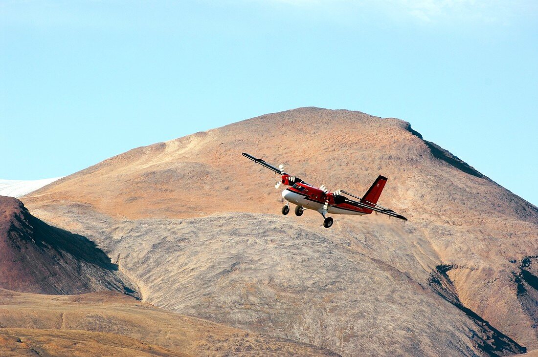 Twin Otter aircraft landing