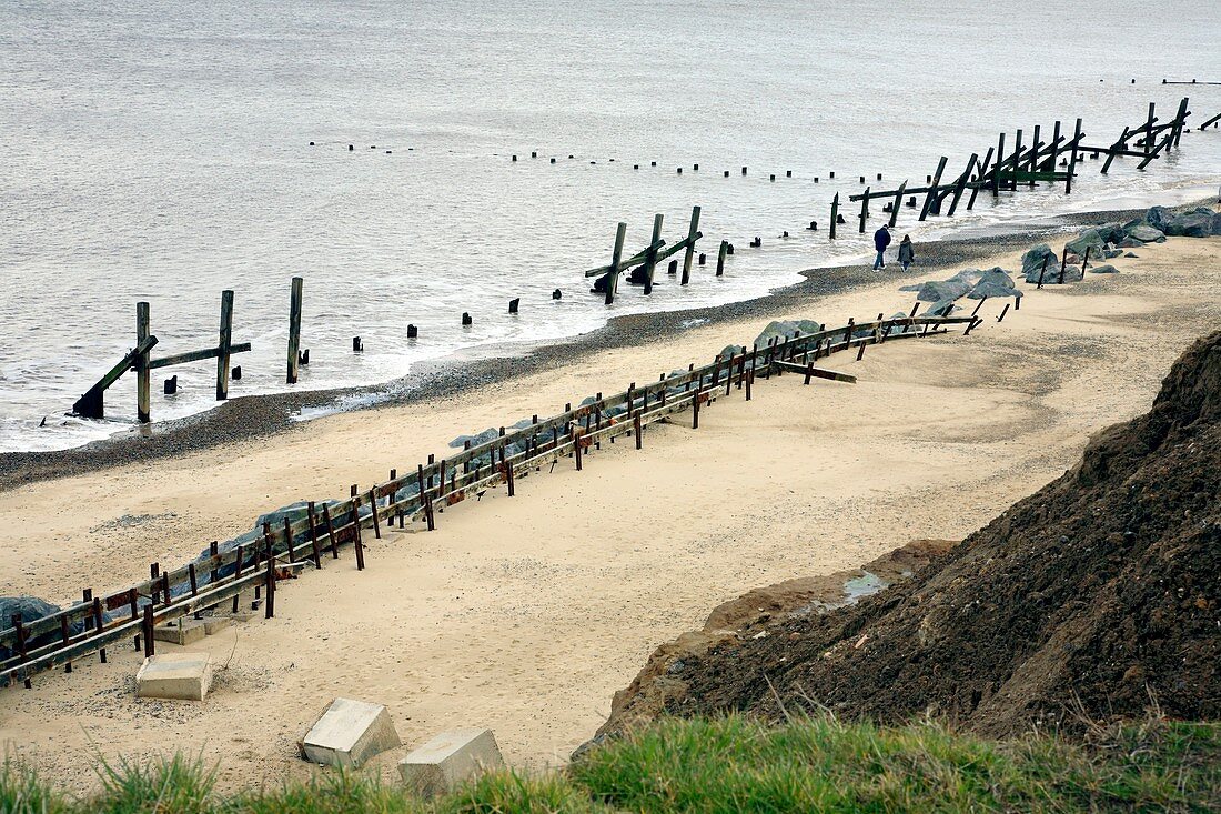 Coastal erosion,Happisburgh,UK