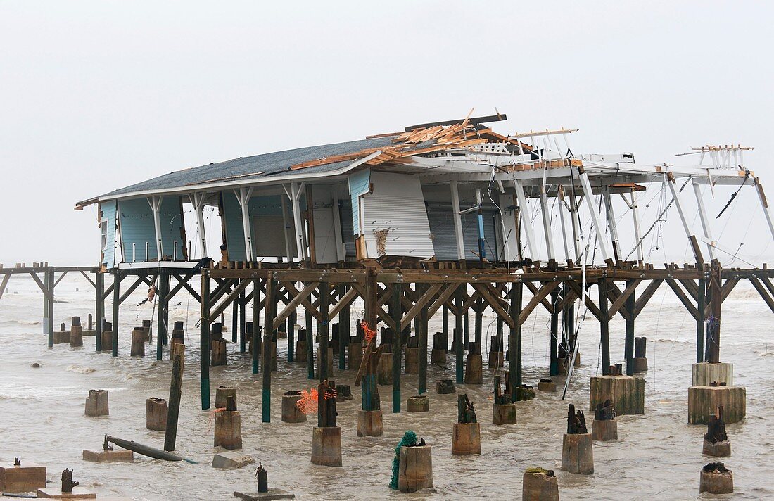 Hurricane Ike damage,2008