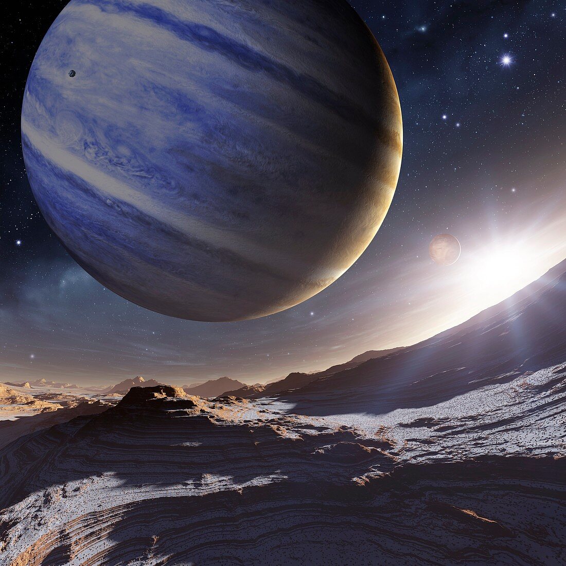 Extrasolar gas giant planet,artwork
