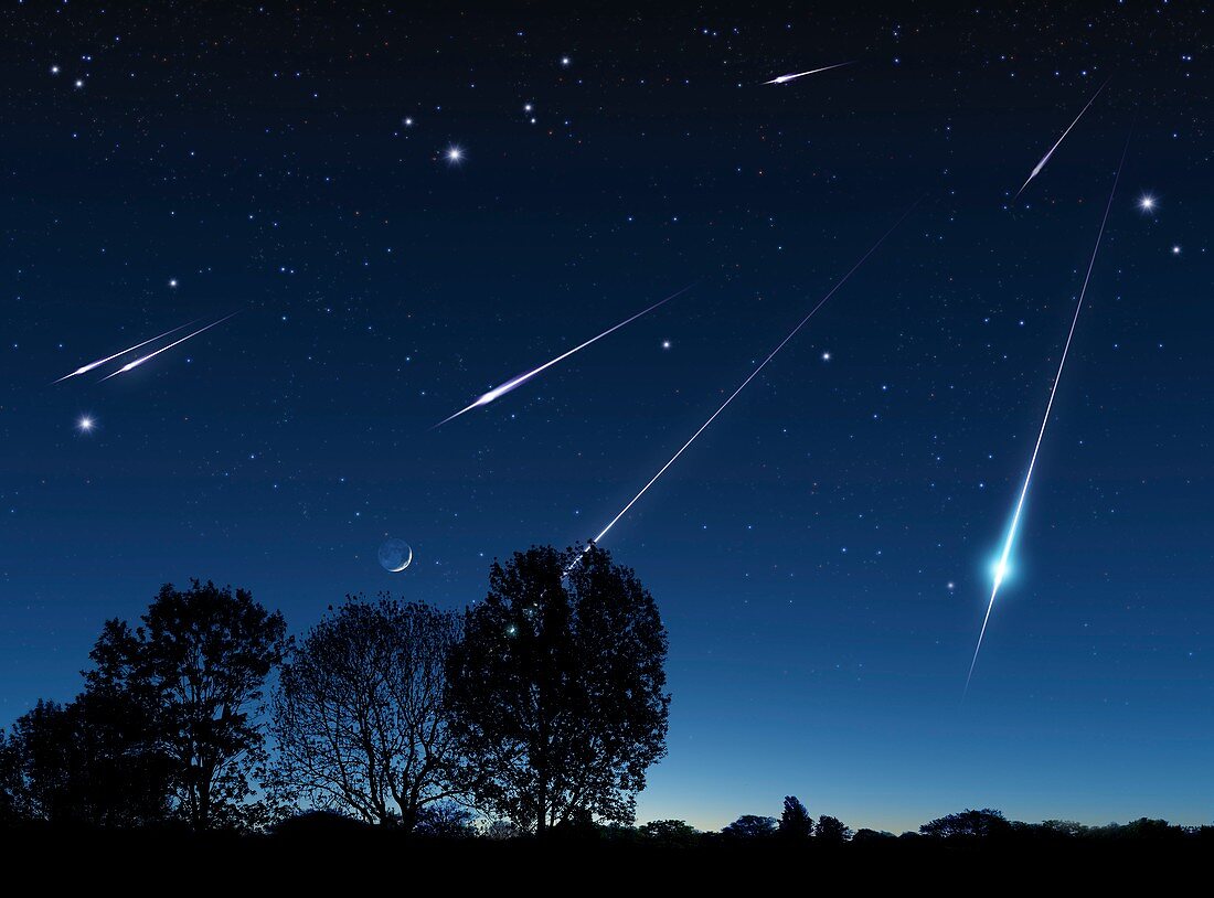 Meteor shower,artwork