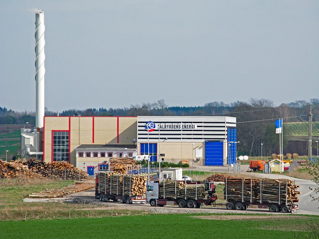 Wood-fuelled power plant,Sweden