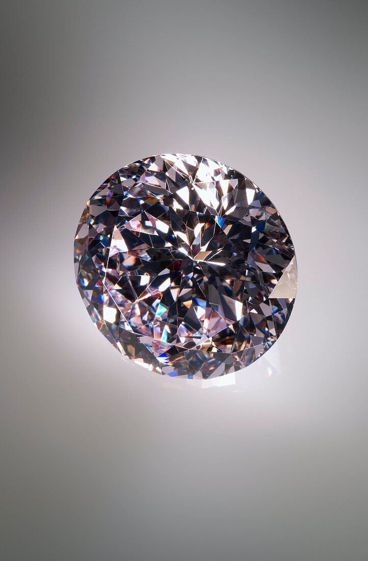 Cut and polished diamond