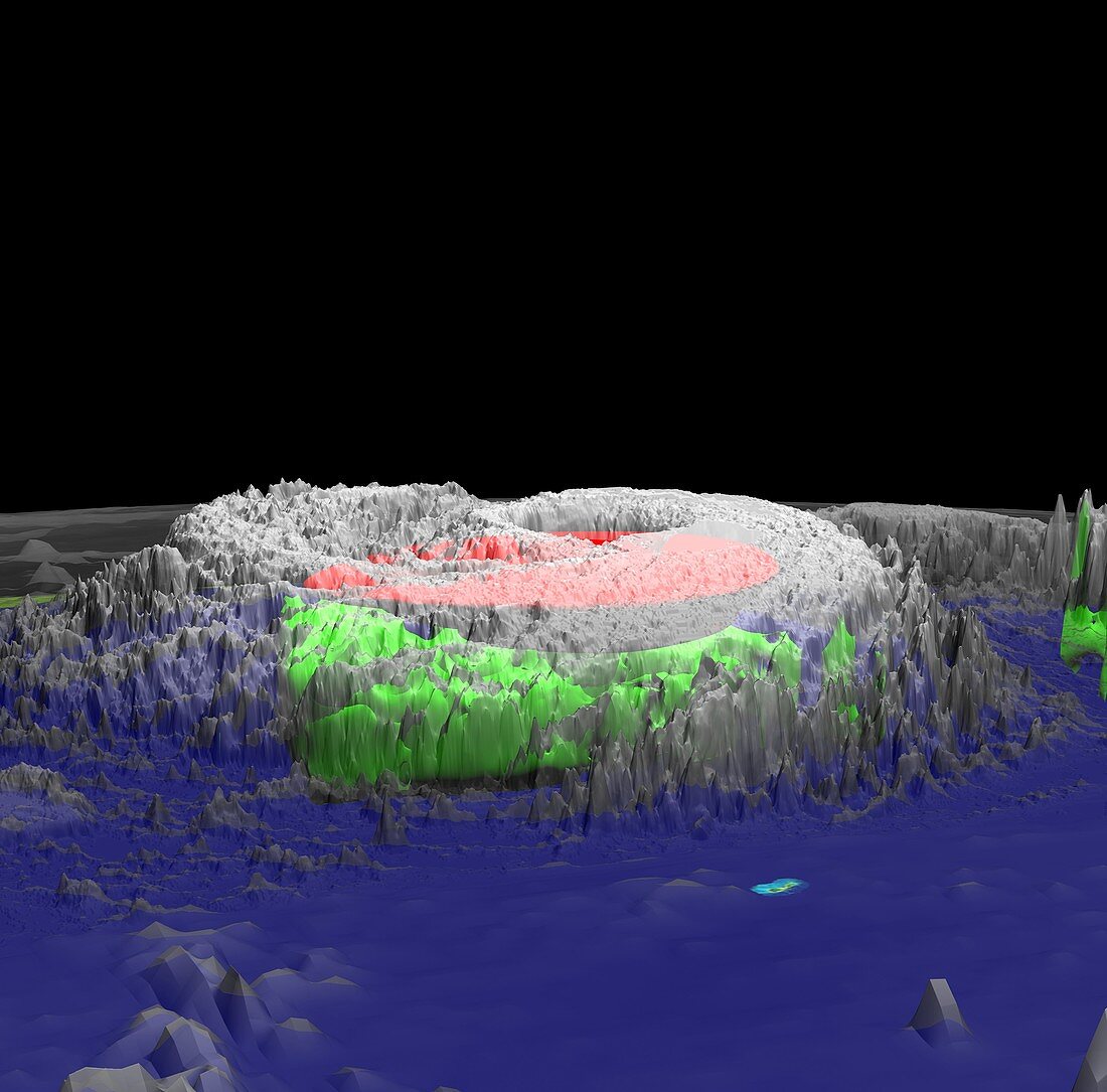 Hurricane Erin,3-D computer image
