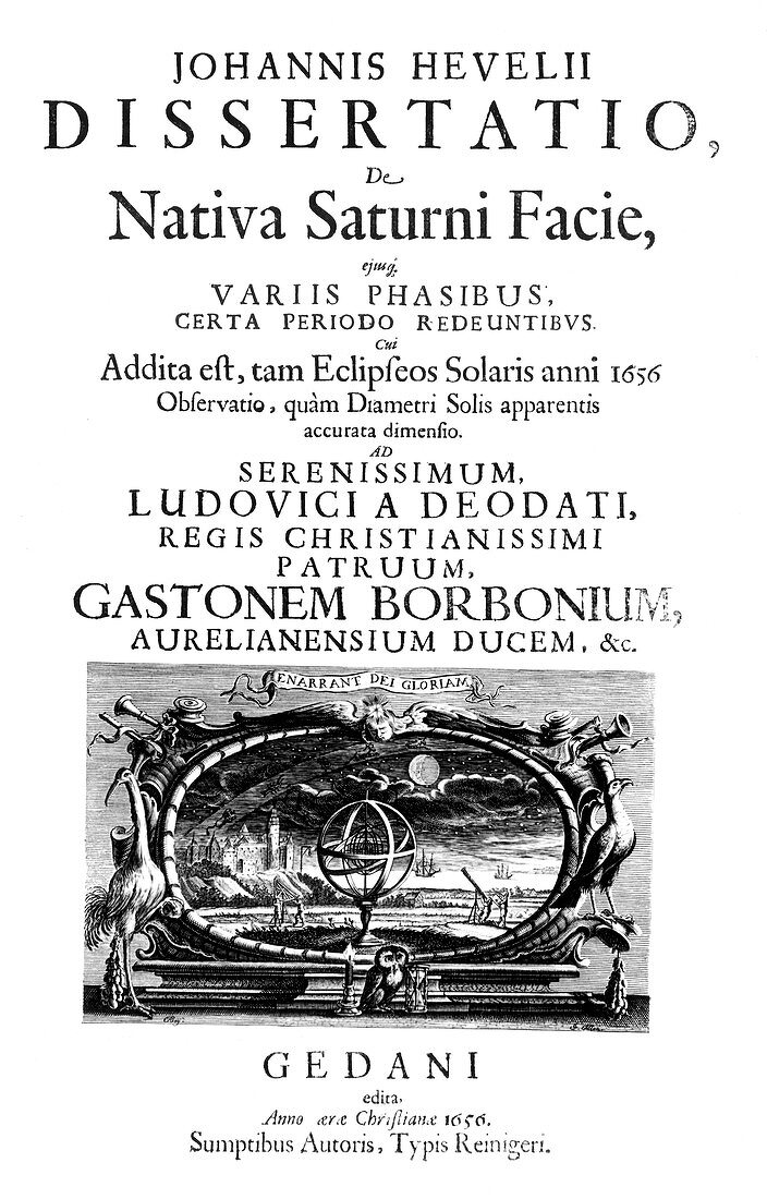 Dissertatio de Nativa Saturni Facie,1656