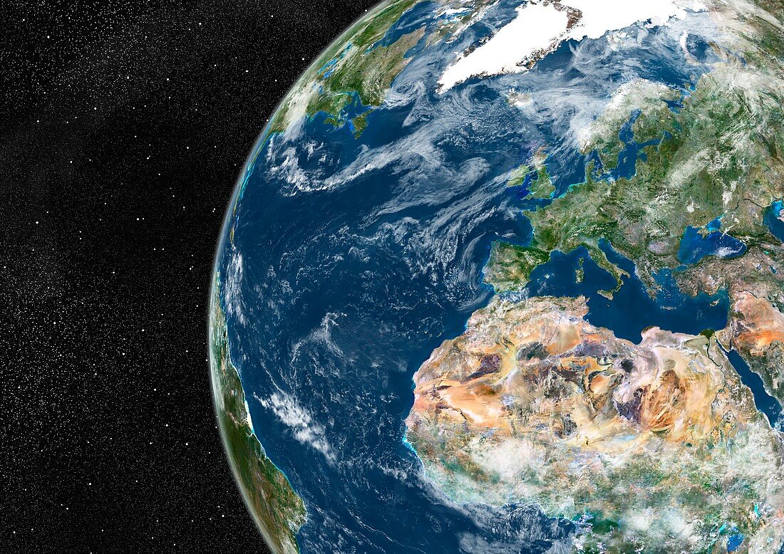 Europe,satellite image