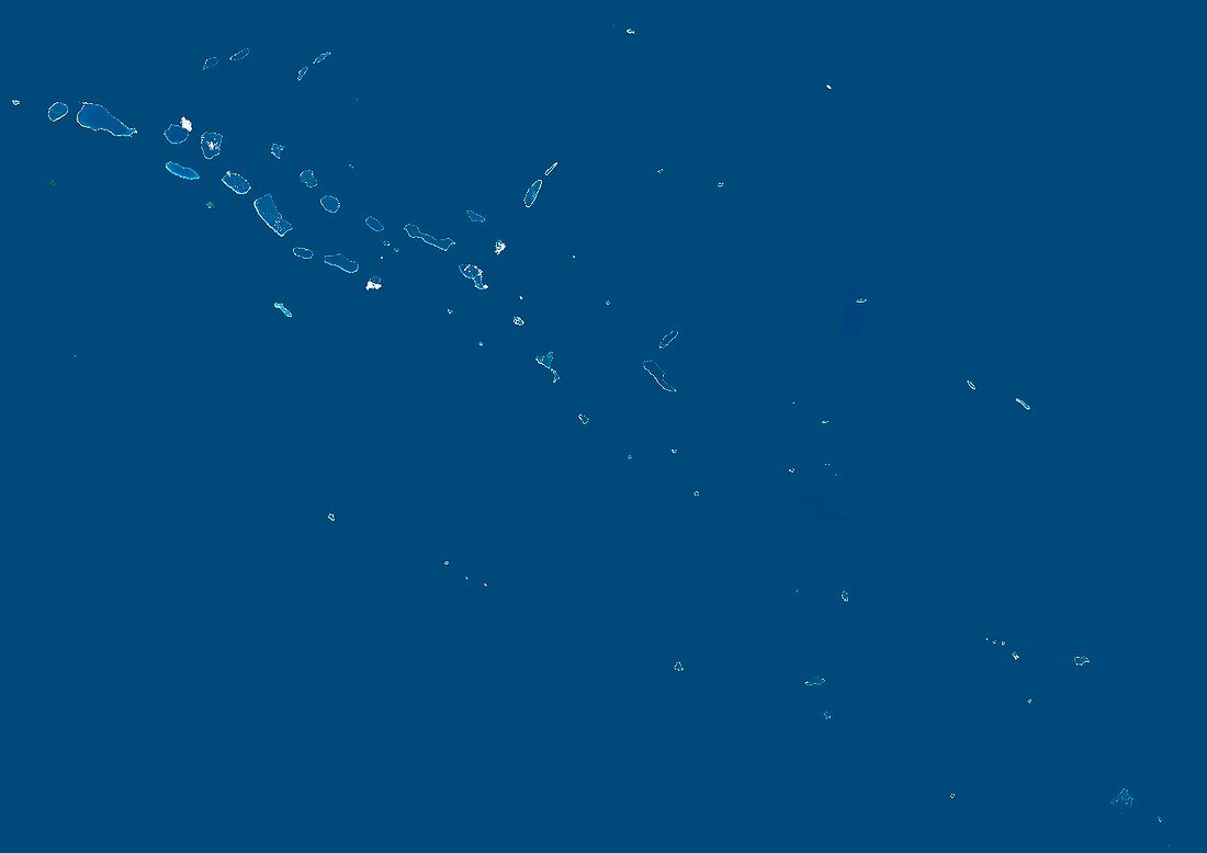 Tuamotu Archipelago,satellite image