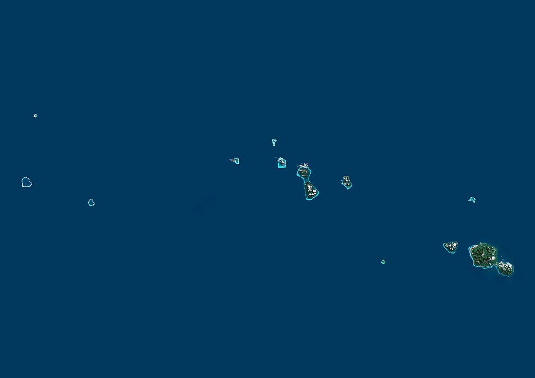 Society Islands,satellite image