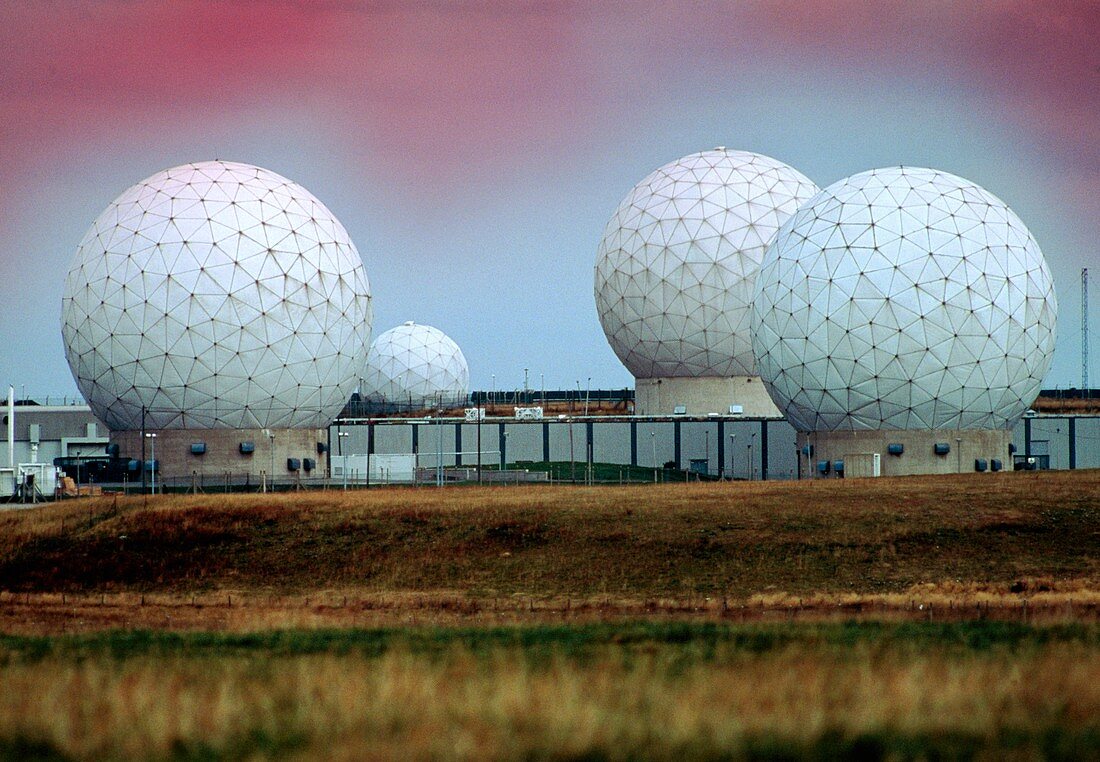 Fylingdales long-range radar station,UK