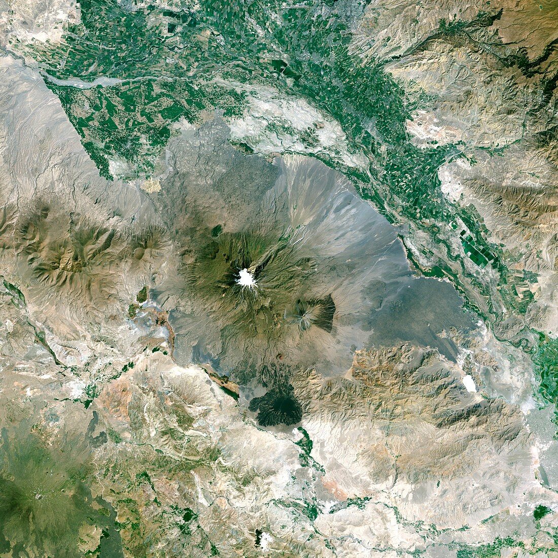 Mount Ararat,satellite image