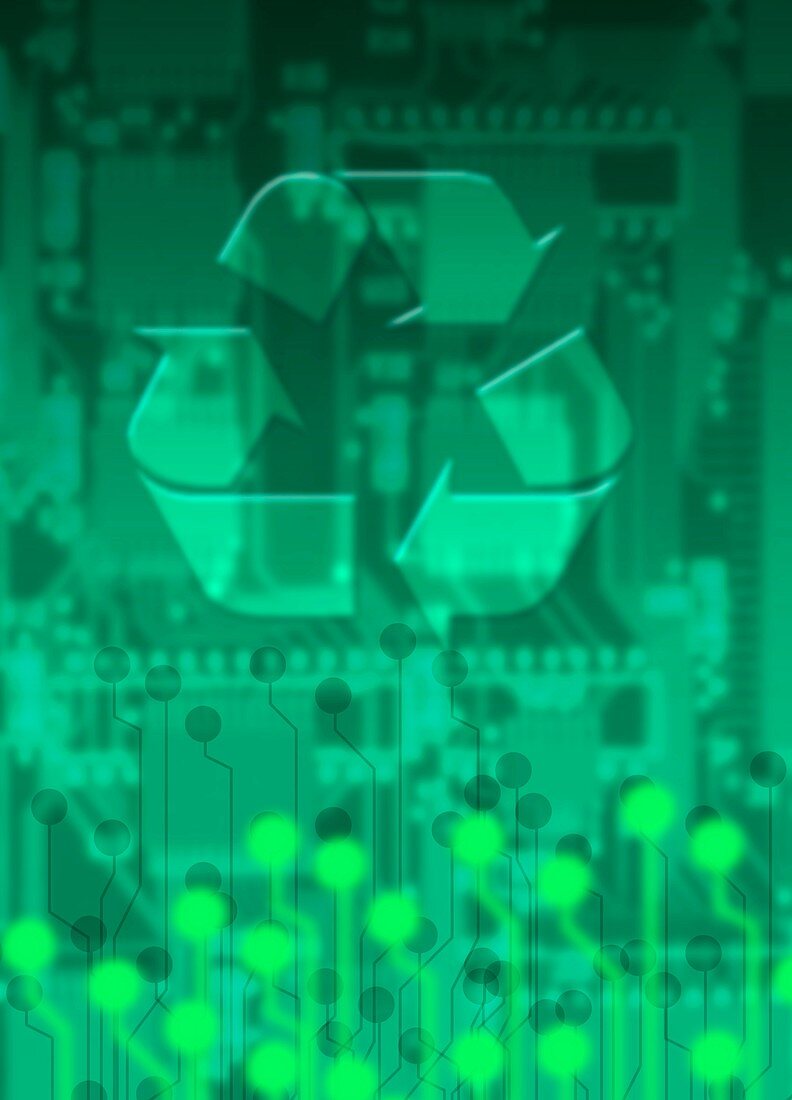 Electronics recycling,artwork