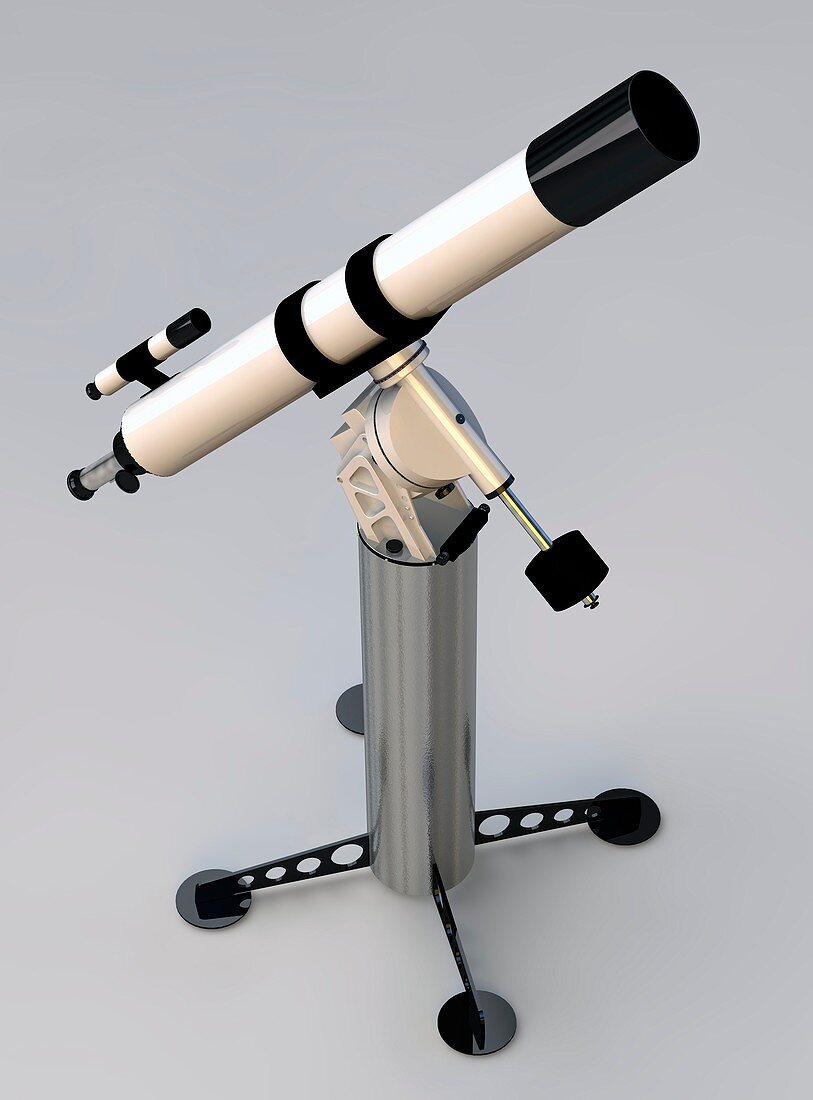 Refractor telescope,artwork
