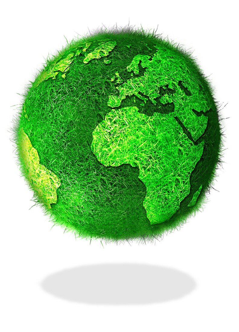 Green planet,conceptual artwork