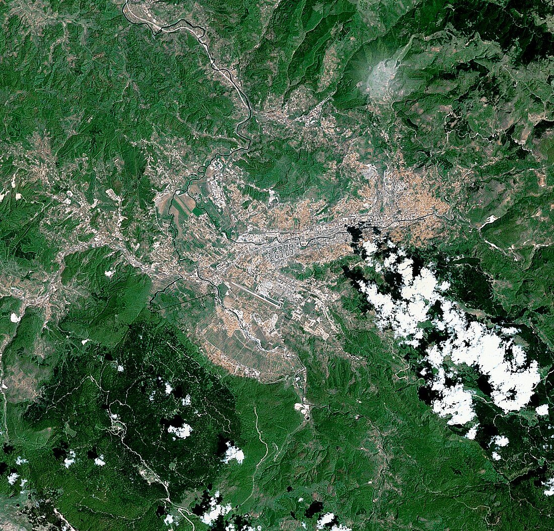 Sarajevo,Bosnia,satellite image