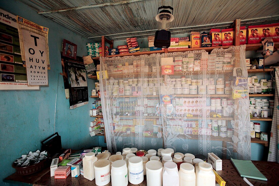 Rural pharmacy,Uganda