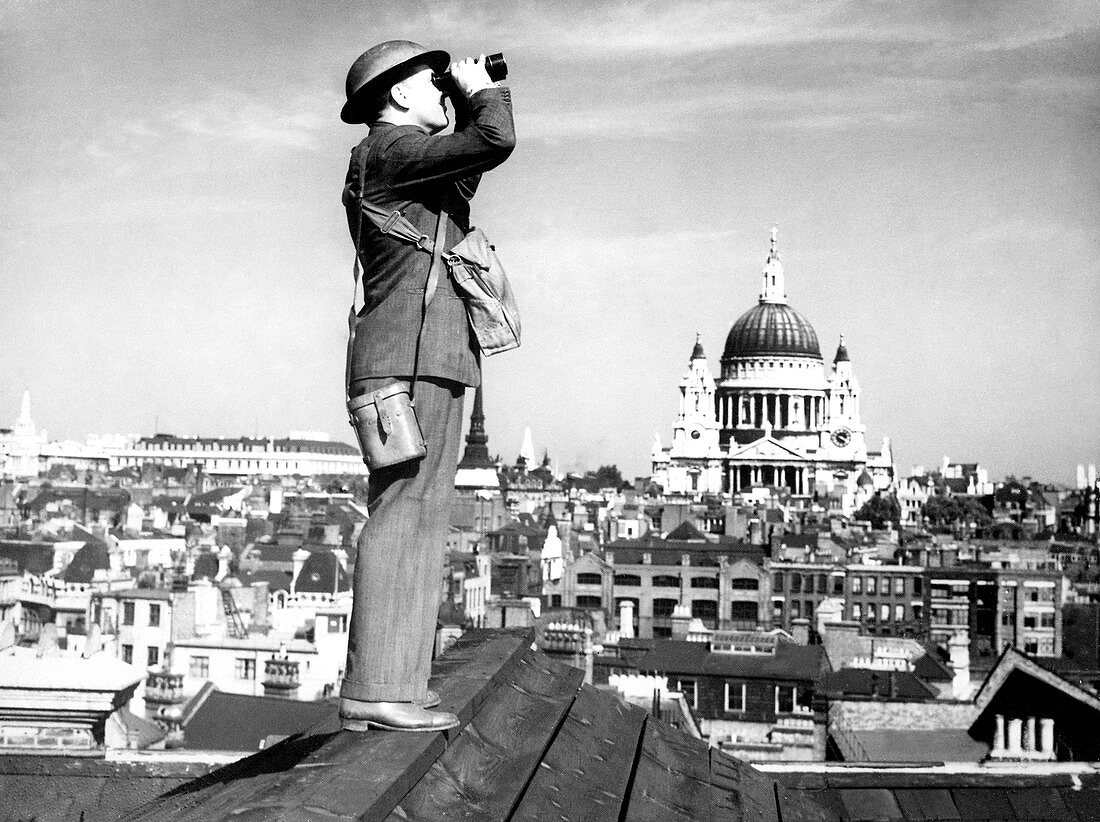 WWII aircraft spotter,London