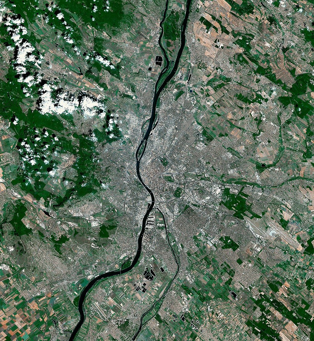 Budapest,Hungary,satellite image