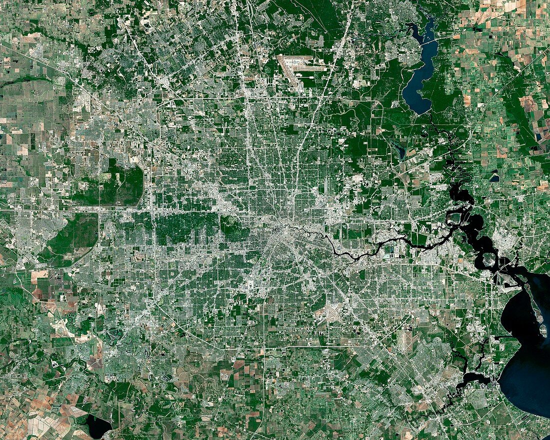 Houston,USA,satellite image