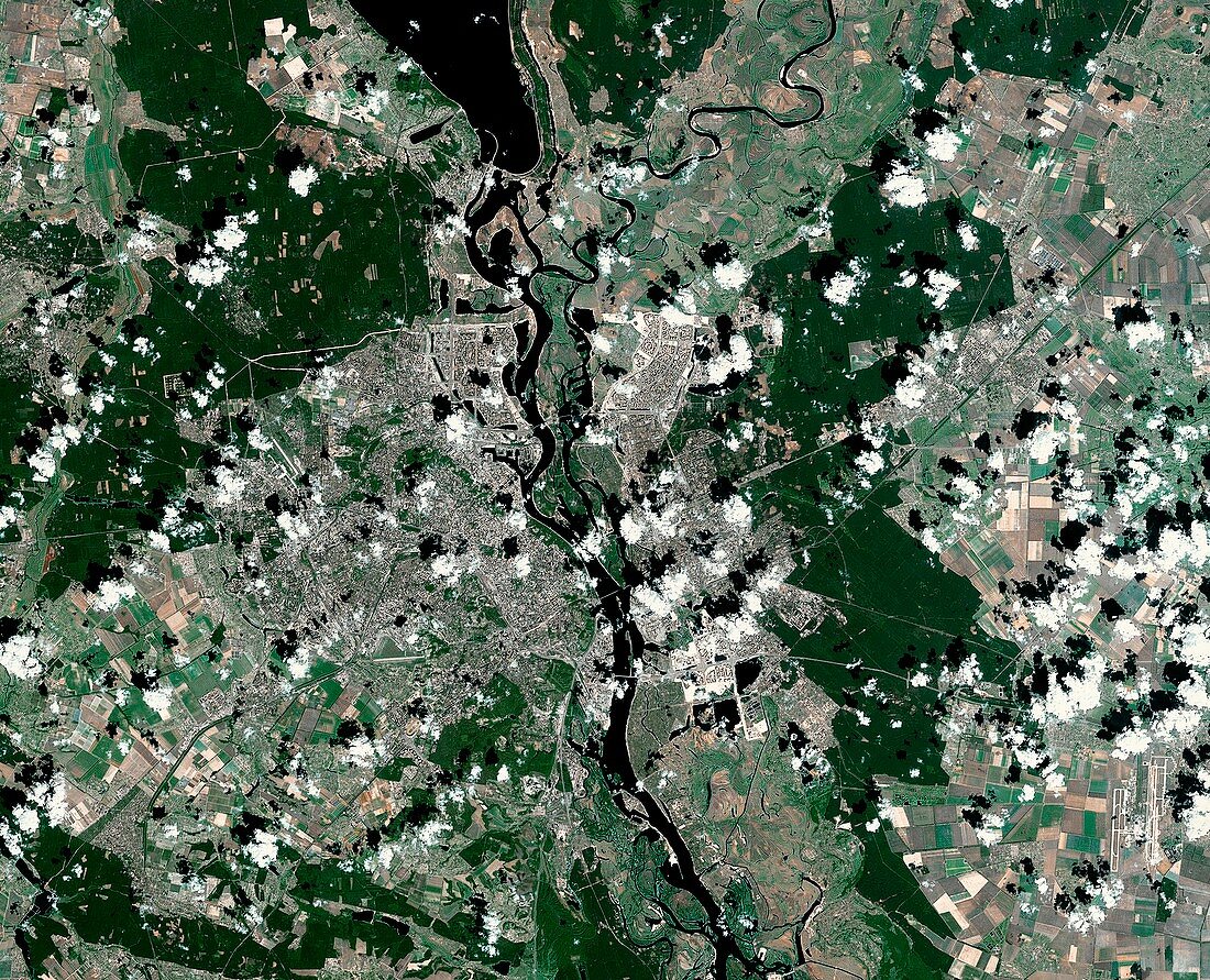 Kiev,Ukraine,satellite image