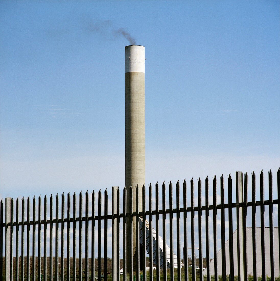 Aluminium smelter chimney
