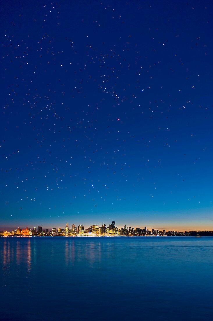 Stars over Vancouver,Canada
