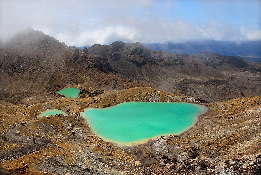 Volcanic lakes,New Zealand