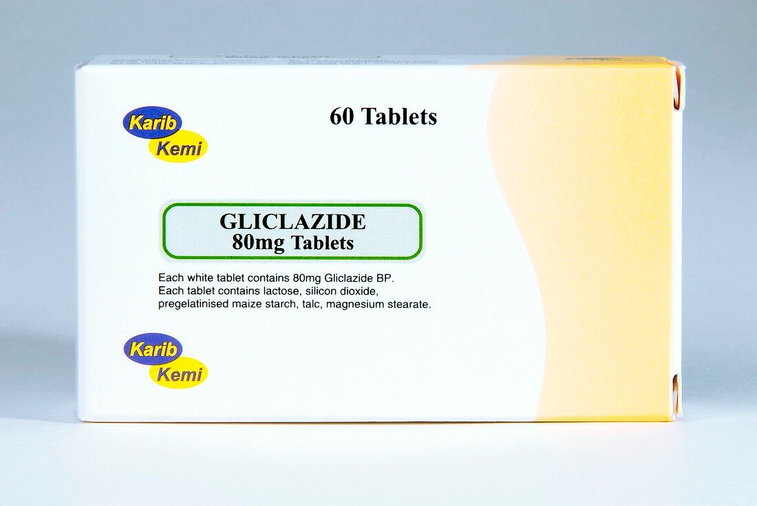 Gliclazide diabetes drug packaging