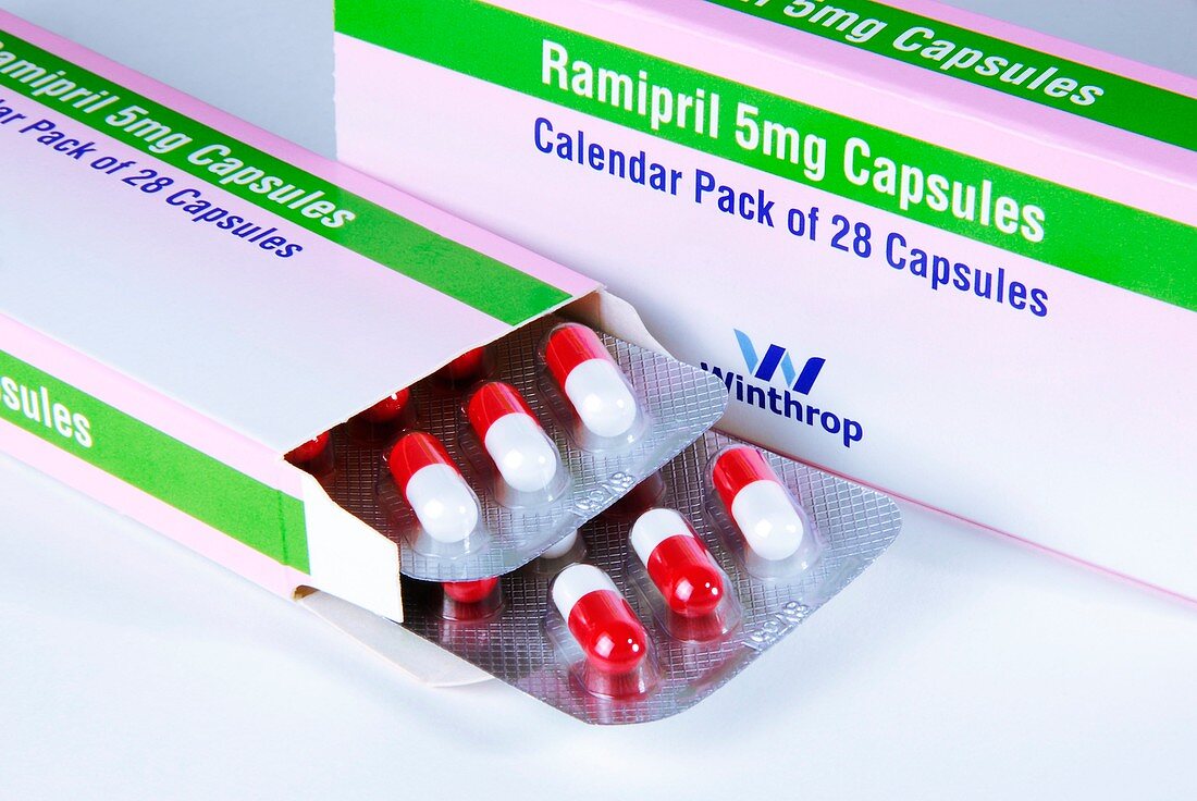 Ramipril blood pressure drug