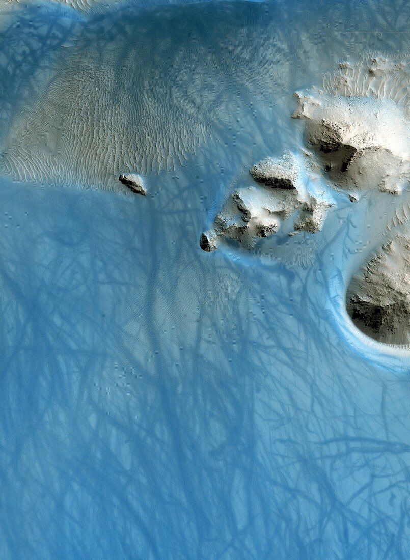 Martian sand dune,satellite image