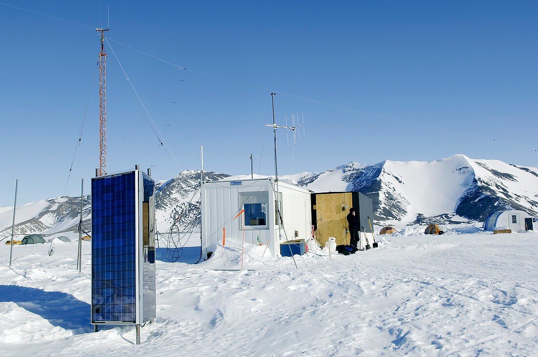 Patriot Hills weather station,Antarctica