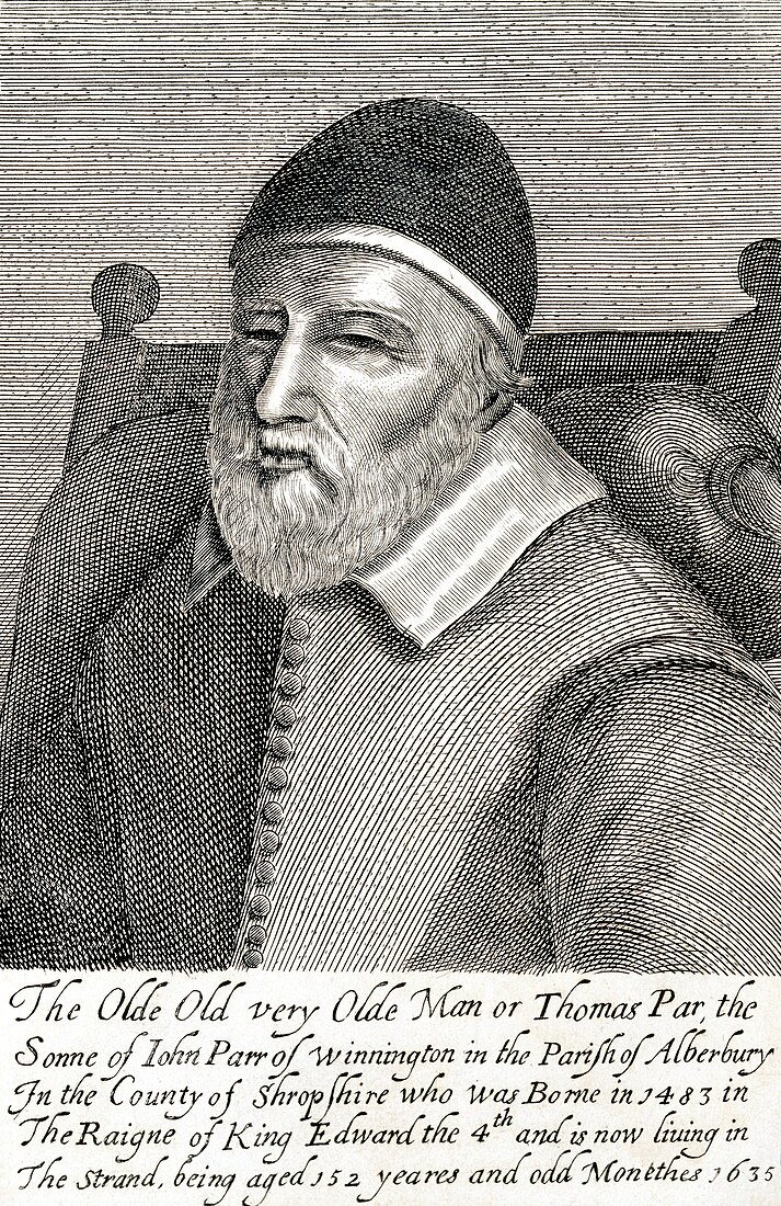 Old Tom Parr,17th-century Englishman