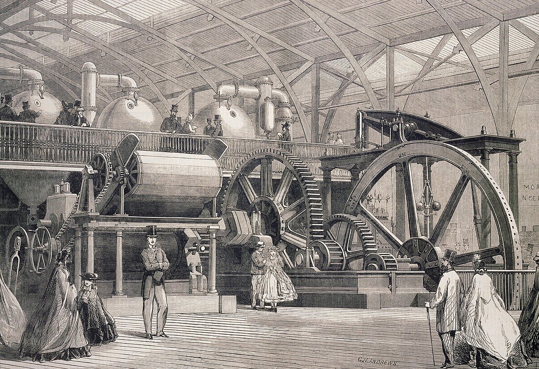 Sugar mill machinery,historical artwork