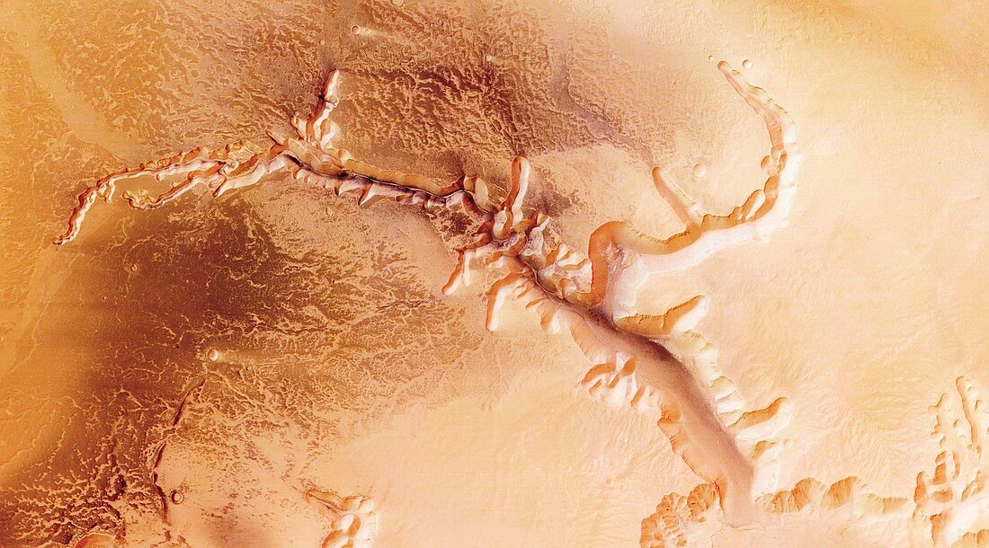 Echus Chasma,Mars,satellite image