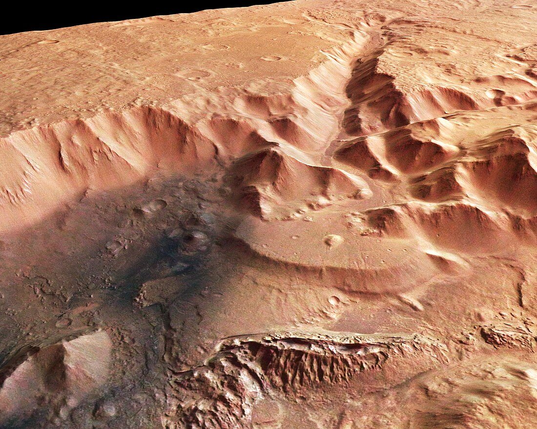 Nepenthes Mensae,Mars,satellite image