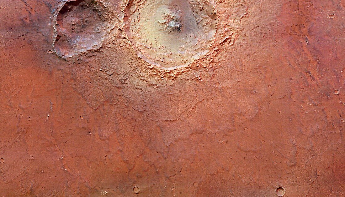 Impact craters,Mars,satellite image