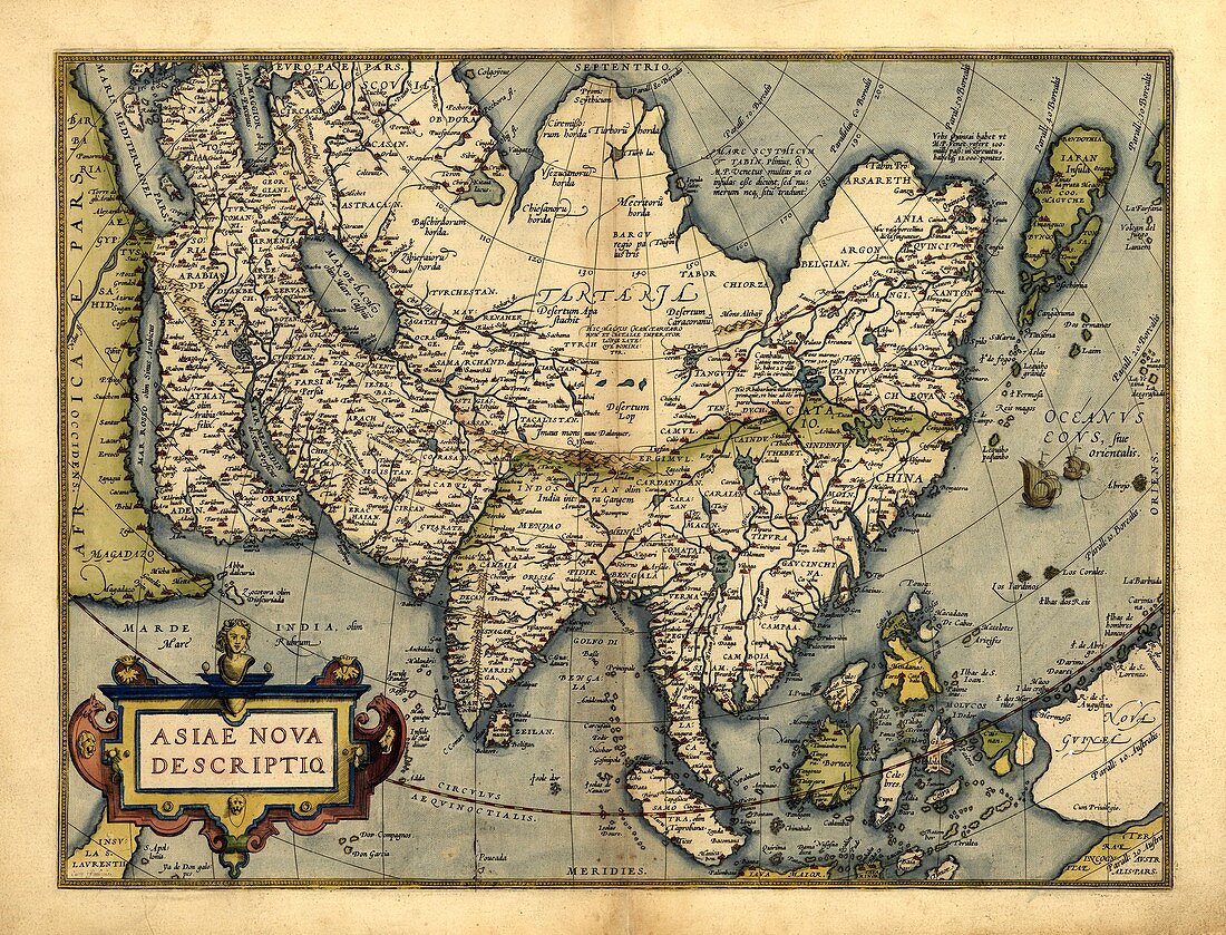 Ortelius's map of Asia,1570