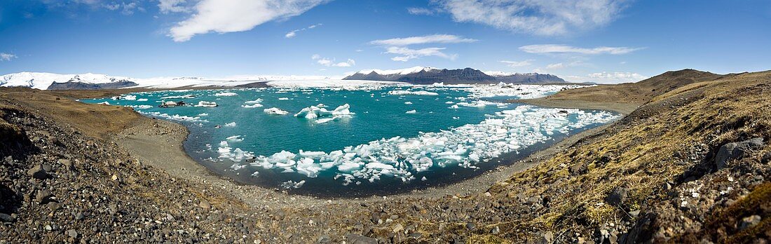Glacial lake,Iceland