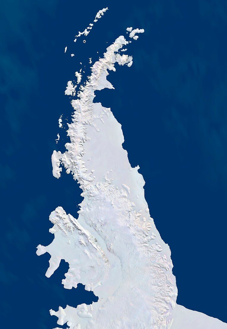 Antarctic Peninsula,satellite image