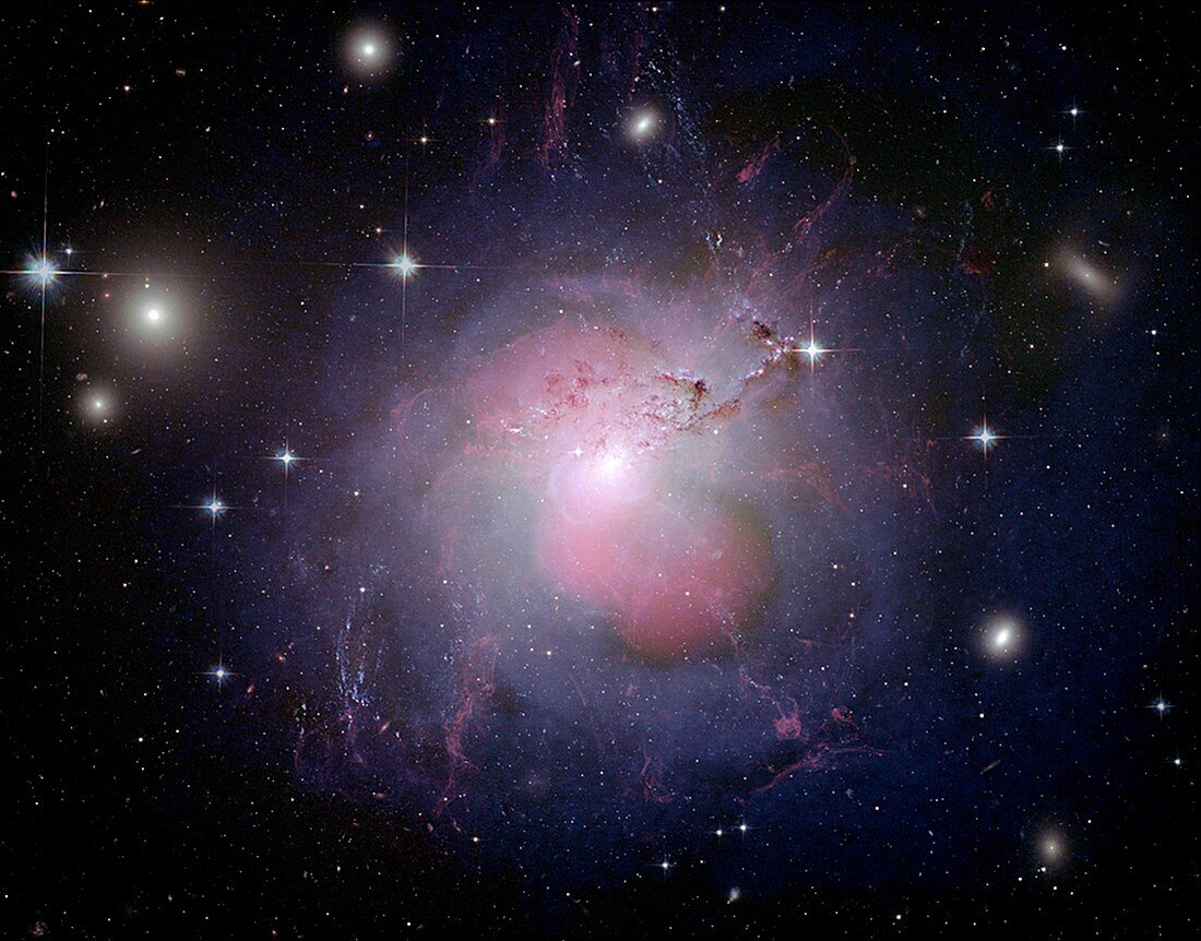 Active galaxy NGC 1275,composite image