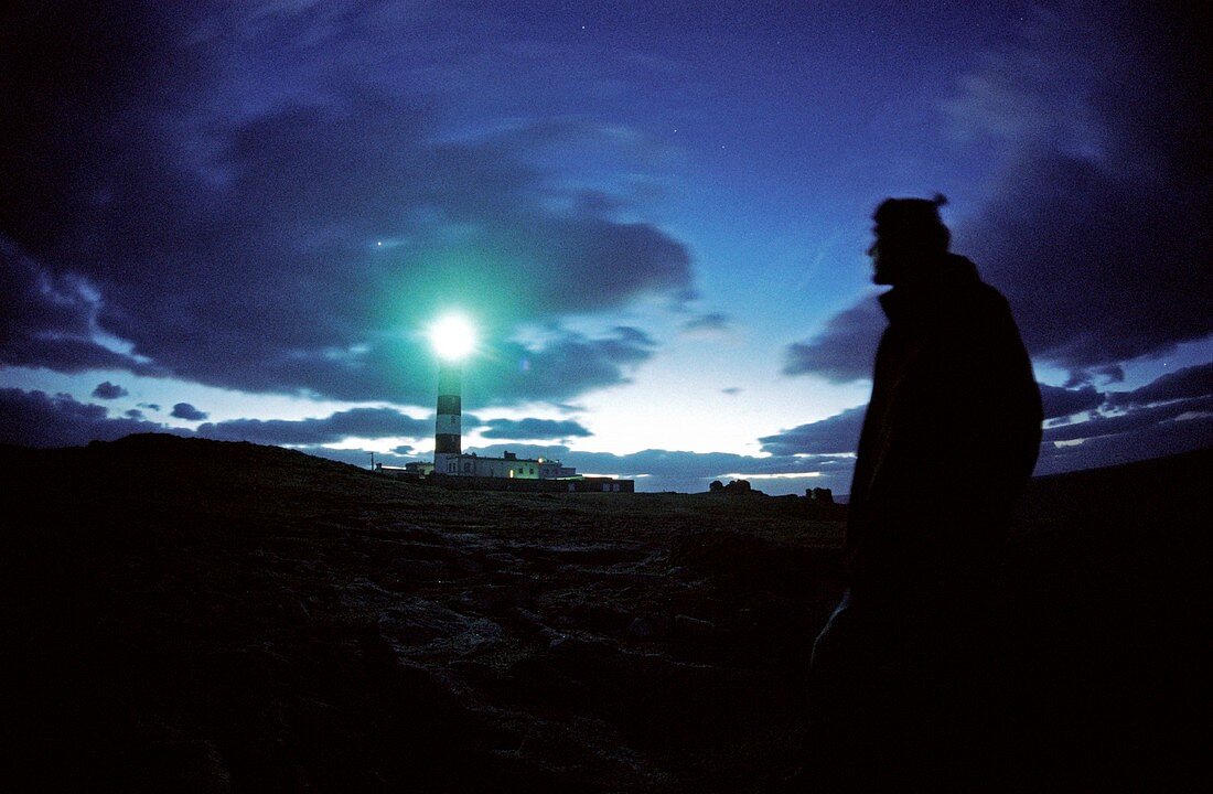 Lighthouse at night