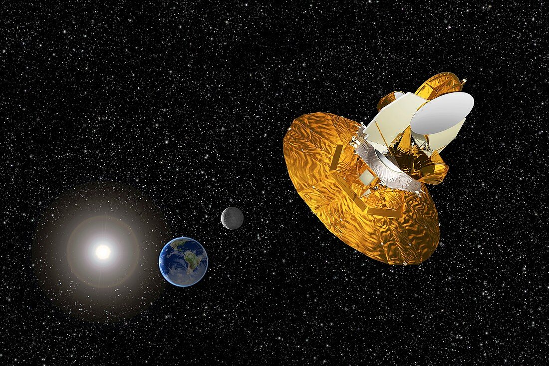 WMAP spacecraft,artwork