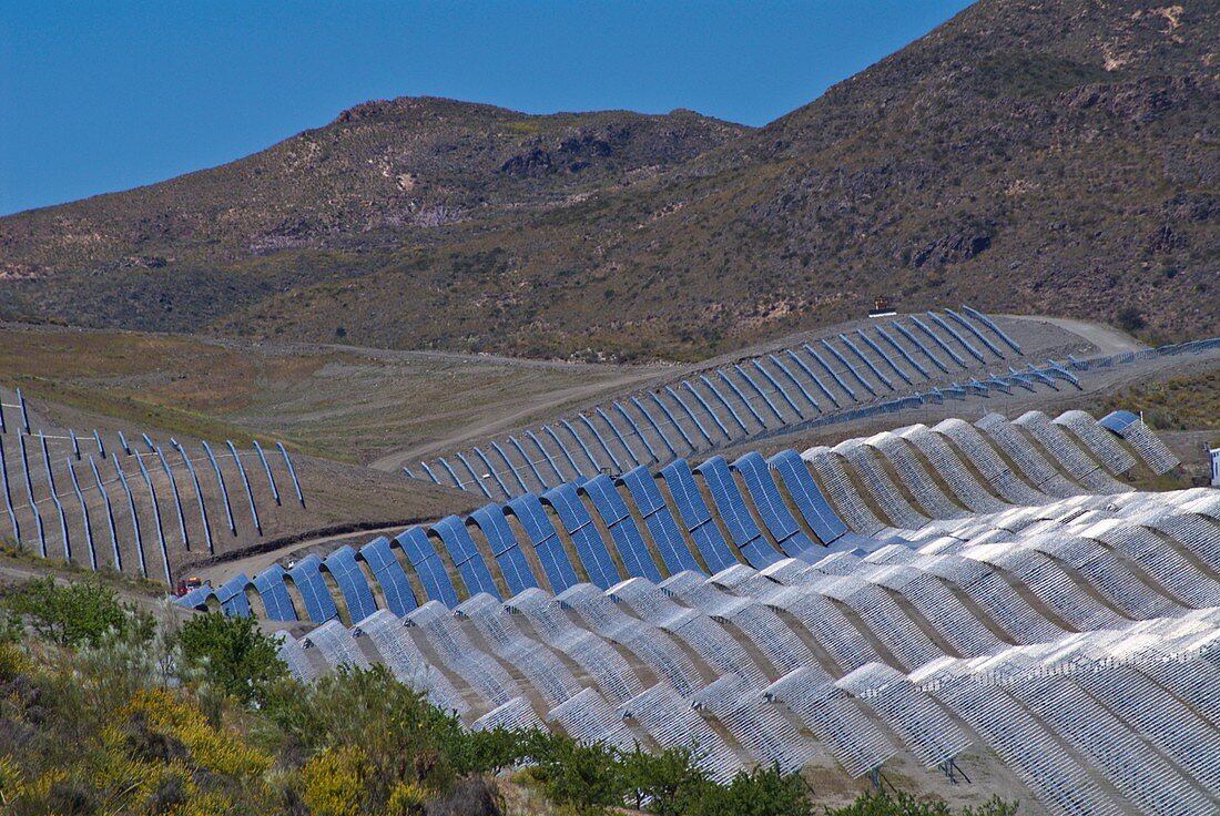 Solar power plant,Cala San Pedro,Spain