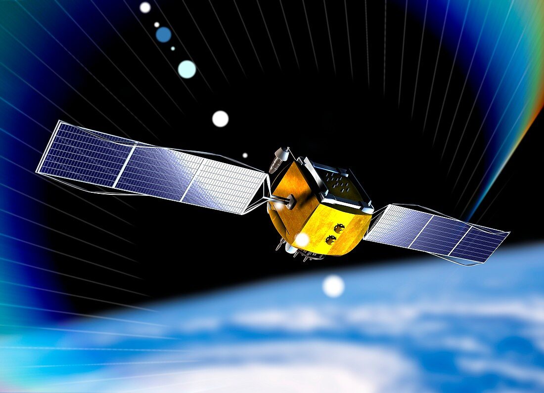 Communications satellite,artwork