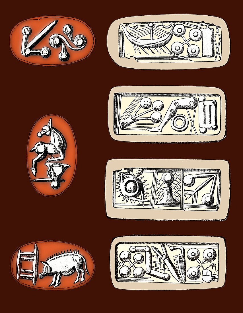 Cretan symbols,5th to 6th centuries BC