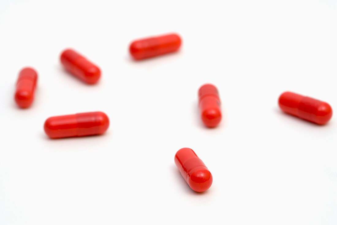 Red capsule medications