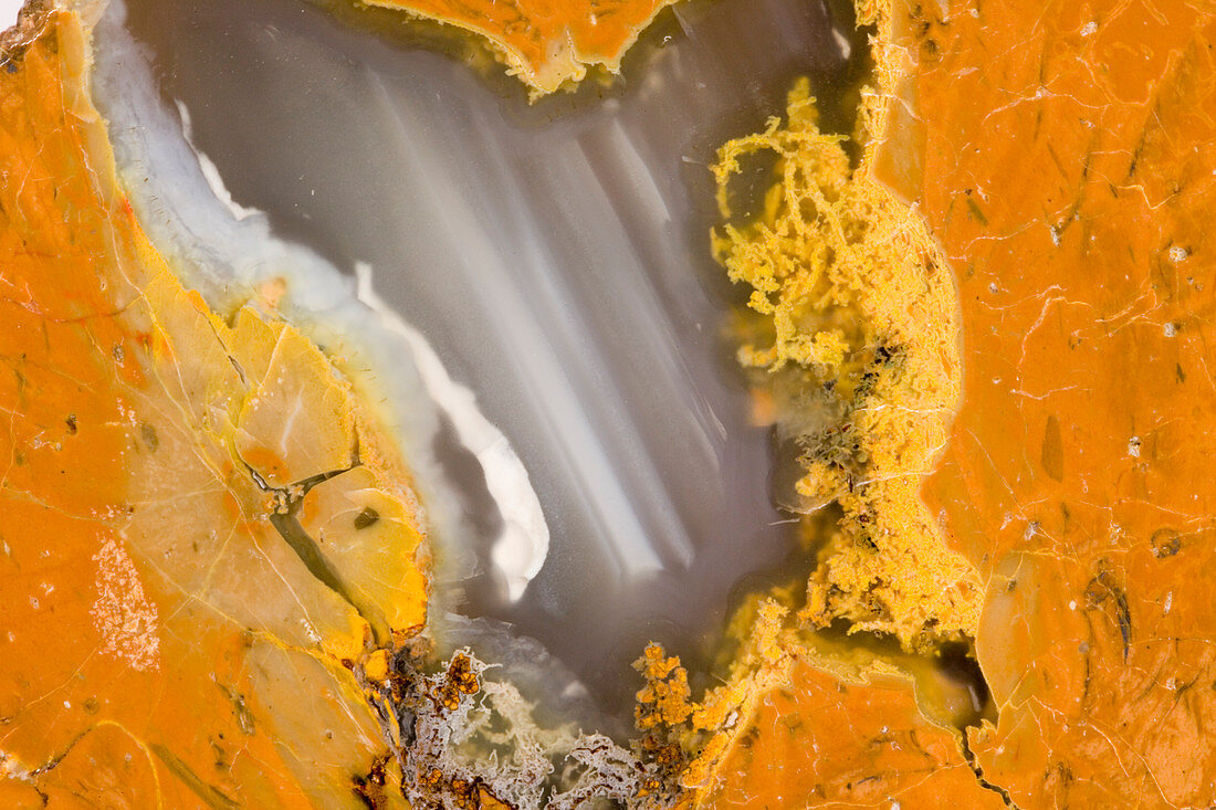 Close-up of an opened Geode,Oregon,USA