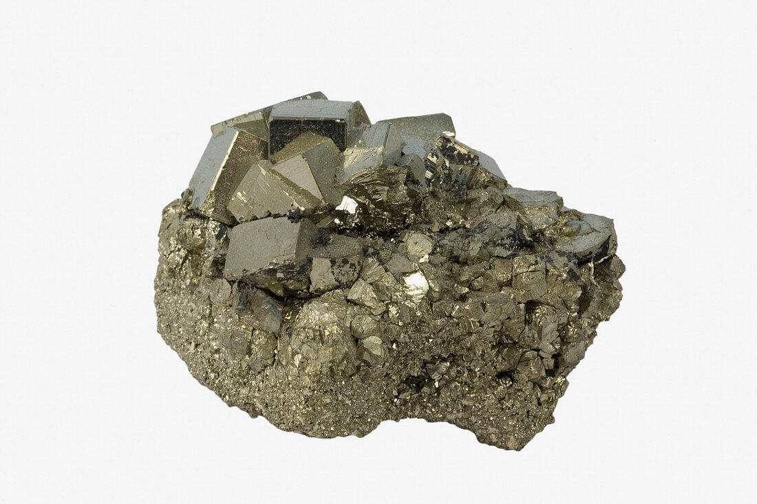 Pyrite crystals