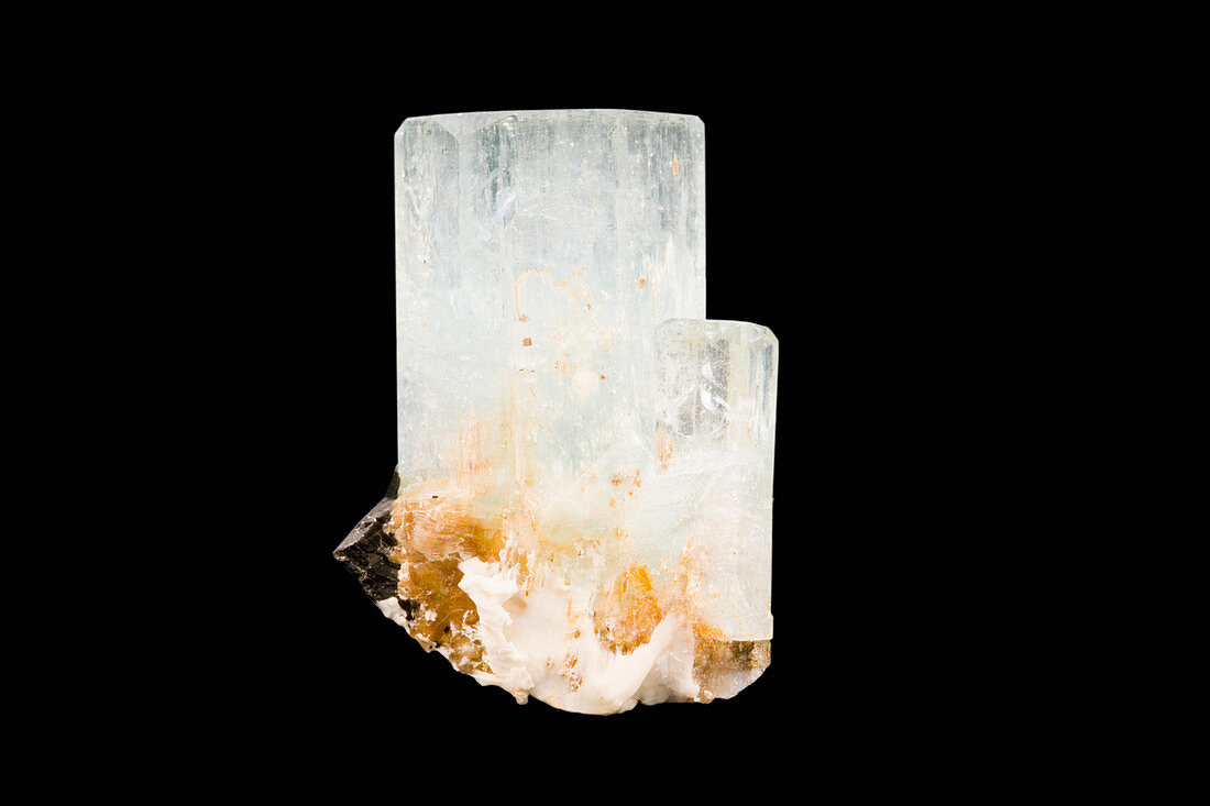 Aquamarine crystal,variety Beryl