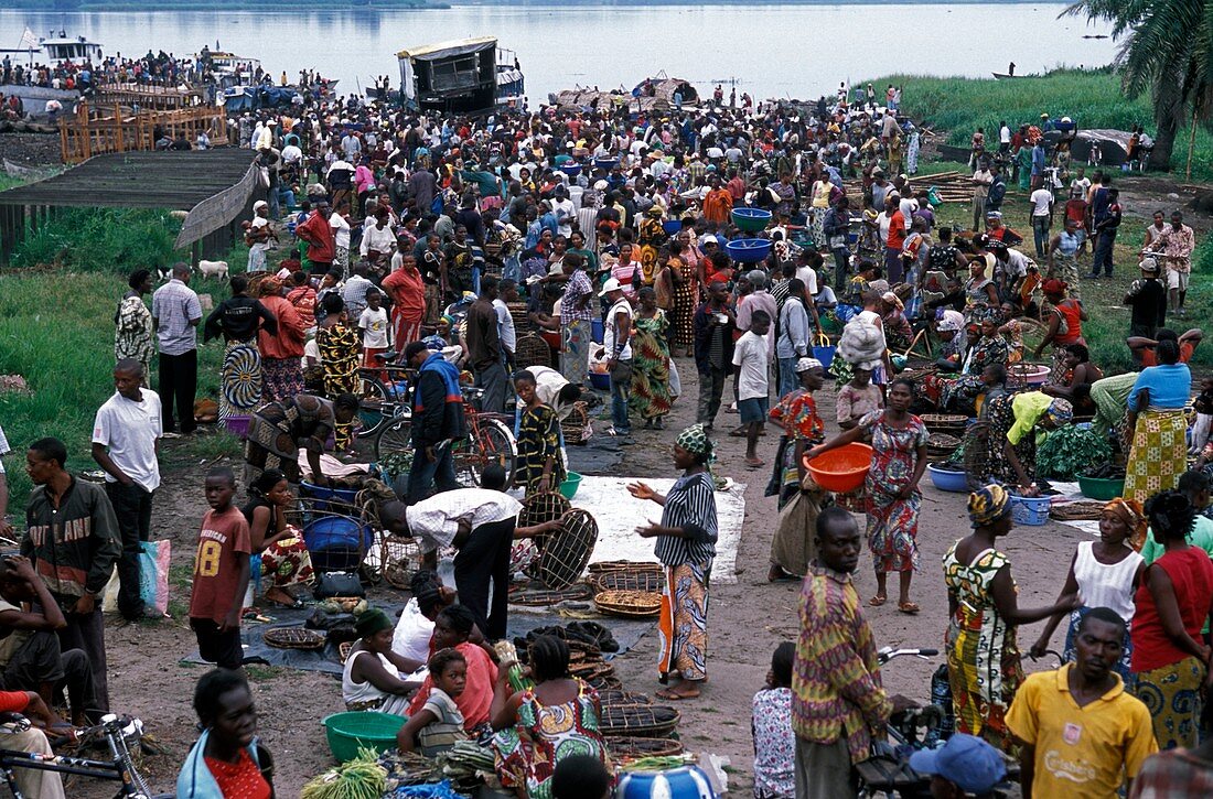 Congo bushmeat market